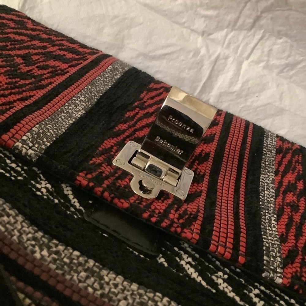 PROENZA SCHOULER Small Mixed Woven Black/Red Multicolor Lunch Bag NWOT​​​​ - Picture 13 of 14
